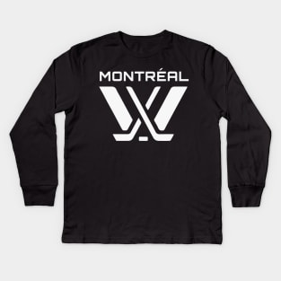 "PWHL" Montreal 15 Kids Long Sleeve T-Shirt